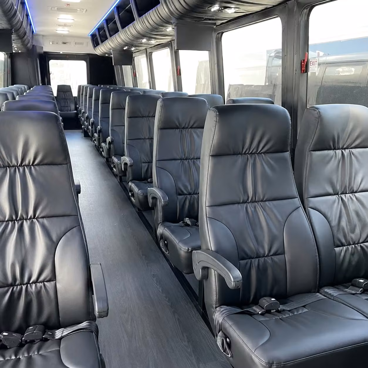 28 passenger minibus interior