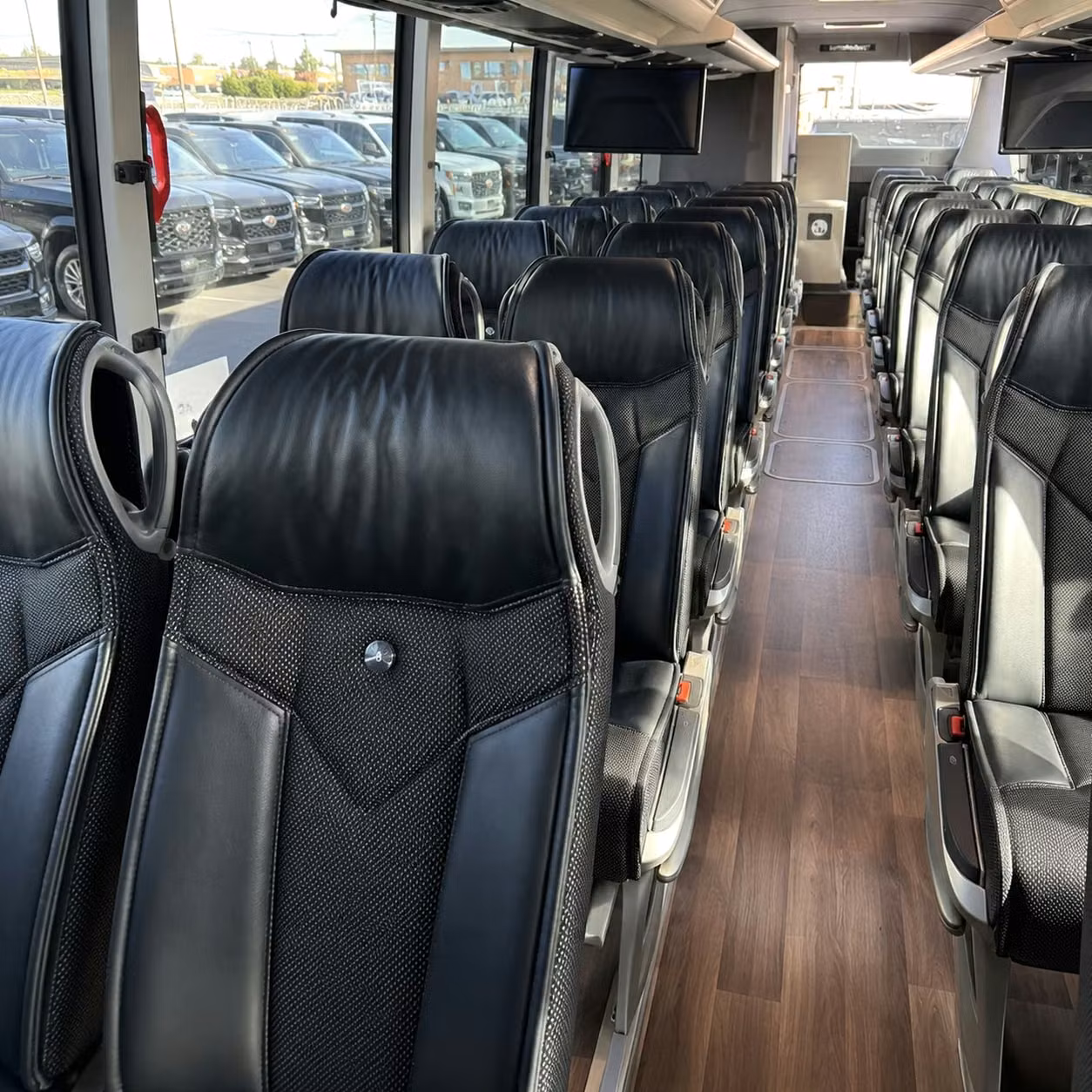 league city charter bus interior gallery