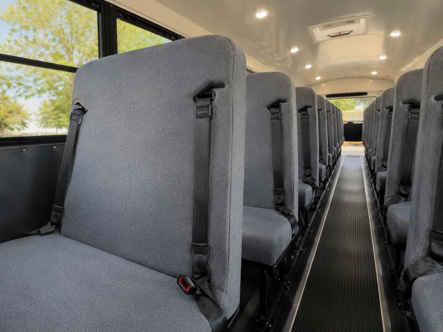 school bus inside